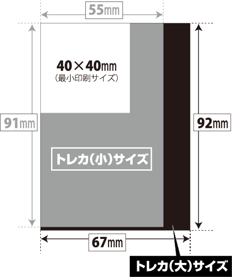 トレーディングカードサイズ